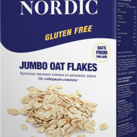 Хлопья овсяные Nordic крупные не содержащие глютен, 500 г