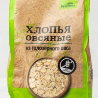 Овсяные хлопья без глютена, из голозерного овса, 375г, Россия/Овсяная каша без глютена/Здоровая еда
