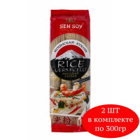 Макаронные изделия Sen Soy Rice Vermicelli Лапша рисовая 300 г 2 шт 