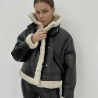 ?☃️Дубленка авиатор женская зима