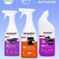 Чистящее средство для ванны унитаза антижир для кухни набор