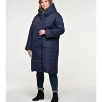 Пальто женское утепленное демисезонное больших размеров