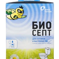 Средство для септиков, выгребных ям, дачных туалетов биоактиватор Биосепт 600 г, 24 пакетика