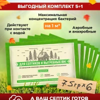 Бактерии для септика для выгребной ямы и дачный туалет 6 шт