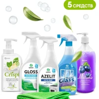 Набор для уборки дома 5 чистящих средств