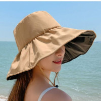 Весенне-летняя Складная портативная Панама с защитой от УФ-лучей, пляжная кепка, шляпа от солнца, кепка для рыбалки
