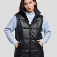 Жилет женский утепленный стеганый, жилетка болоньевая дутая