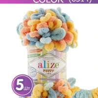 Пряжа Alize Puffy Color 6314 - 5 шт.