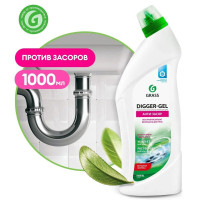 Средство щелочное для прочистки канализационных труб GRASS DIGGER-GEL 1л