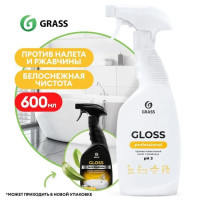 Чистящее средство для акриловых ванн GRASS Gloss Professional 600 мл, средство для сантехники от известкового налета, ржавчины