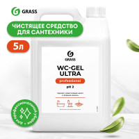 Чистящее средство для ванной комнаты, сантехники GRASS WC-gel Ultra Professional 5л, на основе ортофосфорной кислоты