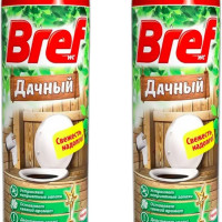 Bref бреф дачный для туалета, 2 шт по 450 гр, средство от запаха в туалете, порошок для выгребных ям, для унитаза