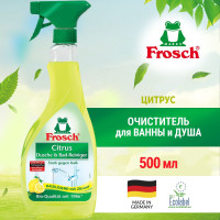 FROSCH Очиститель для ванны и душа 500 мл Цитрус / спрей