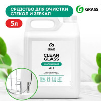 GRASS/ Средство для чистки стекла Clean Glass Professional, очиститель для стекол и зеркал, пластика и хрома, 5 л