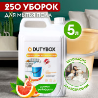 Средство для мытья пола DUTYBOX 5 л, экологичное моющее средство для полов, стен, уборки дома, детских комнат, антибактериальное, подходит для робота пылесоса