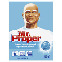 Порошок моющий для полов и стен Mr. Proper, с отбеливателем, 400 г