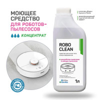 Средство для моющего пылесоса KimiKa Robo Clean. Для мытья пола, паркета, ламината, плитки, линолеума, 1 литр, концентрат