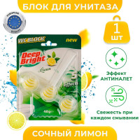 Туалетный блок для унитаза, подвесной DEEP BRIGHT Сочный лимон, 1 шт