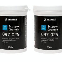 Средство от засоров и запаха в трубах в гранулах PRO-BRITE SCUPPER GRANULE, 250 г, 2 шт.