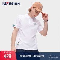 FILA FUSIONFila潮牌男子短袖POLO衫2023夏新款時尚休閒翻領上衣