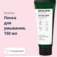 DEARBOO пенка для умывания SKIN BALANCING с AHA, BHA и PHA-кислотами, экстрактом центеллы азиатской и маслом чайного дерева 150 мл