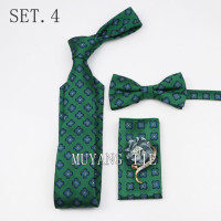 Классический мужской галстук Галстук квадратный шарф брошь костюм модный галстук в ретро стиле набор свадебных галстуков набор из четырех предметов
