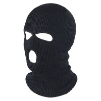 Лыжная маска с полным лицевым покрытием, шапка, 3 отверстия, Балаклава, армейская тактическая CS, ветрозащитная вязаная шапка, зимние теплые шапки унисекс