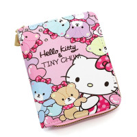 Кошелек Kawaii Sanrio с рисунком Hello Kitty, кошелек для монет, Мультяшные аниме игрушки, с рисунком, из искусственной кожи, держатель для карт, сумка для женщин, мини-кошелек, сумочка