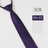 Предварительно привязанный галстук на молнии, шейный мужской тонкий галстук на молнии 5 см, красный, черный, синий, однотонный, тонкий, узкий, развлекательный, женский, свадебный