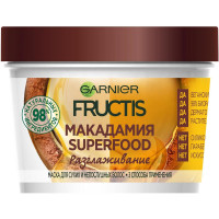 Garnier Fructis Superfood Маска 3 в 1 "Фруктис Суперфуд Макадамия" Разглаживание, для сухих и непослушных волос, 390 мл