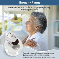 Внутриушной слуховой аппарат с зарядным устройством, Цифровой усилитель слуха на аккумуляторе для пожилых и взрослых людей