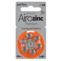 Батарейки Perfeo Airozinc Premium ZA13 (AC13,DA13,PR48,PR13) для слуховых аппаратов, 6шт, 1.45V