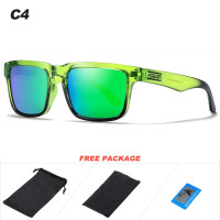 Солнцезащитные очки KDEAM Мужские поляризационные, винтажные зеркальные солнечные очки квадратной формы, для улицы, путешествий, вождения, лето