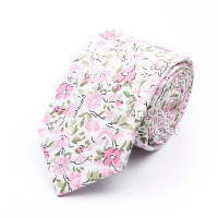 Галстук мужской с цветочным принтом, 6,5 см, 100% хлопок, 13 цветов