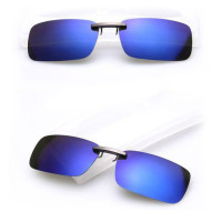 Мужские Женские поляризованные солнцезащитные очки с клипсой для дневного и ночного видения Модные солнцезащитные очки