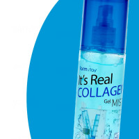 FARMSTAY Cпрей мист увлажняющий для лица с коллагеном Real Collagen Gel Mist 120 мл