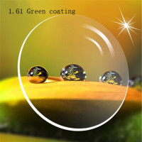 1,61 зеленые линзы для близорукости для мужчин и женщин, оптические линзы с зеленым покрытием