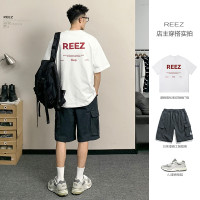 REEZ【店主穿搭】日系潮牌短袖t恤男夏季高品質寬鬆情侶半袖上衣