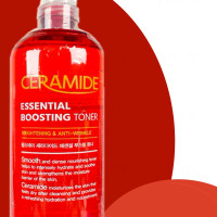 FARMSTAY Укрепляющий Тонер Бустер для Лица с Керамидами  / 500 мл / CERAMIDE ESSENTIAL BOOSTING TONER