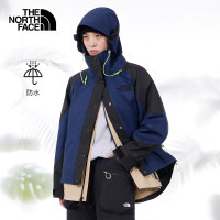 TheNorthFace北面UE先鋒設計拼色防水連帽衝鋒衣女硬殼23新款81M4