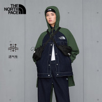 TheNorthFace北面UE先鋒設計女牛仔拼接長外套秋冬新款7WB9