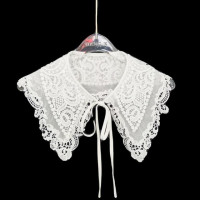 Модный искусственный воротник галстук-бабочка 2023 кружевной воротник рубашка аксессуары Элегантные белые детские винтажные кружевные женские