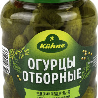 Огурцы KUHNE Pickled Gherkins отборные, 670 г