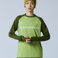 MOUNTAINFEVER AW22 牛角插肩袖 彈力速乾LOGO長袖TEE