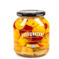 Патиссоны Лукашинские маринованные с яблоком и сладким перцем 670 г Россия