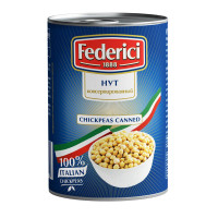 Нут консервированный FEDERICI Chickpeas canned, 425 мл