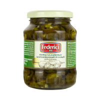 Перец Federici Халапеньо маринованный резаный, 370мл