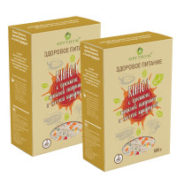 Киноа с брокколи, красной паприкой и желтой кукурузой,  Оргтиум 2 шт по 180 г 
