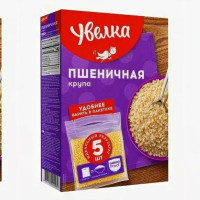 Крупа пшеничная Увелка в варочных пакетиках 80 г х 5 шт, комплект: 3 упаковки по 400 г