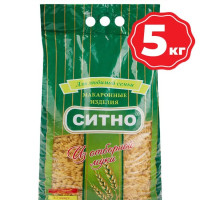 Макароны Спирали, Высший Сорт ГОСТ, Ситно, 5 кг.